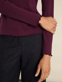Baukjen Paige Luxe Turtleneck Top - view 2, Plum