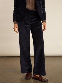 Baukjen Melis Organic Cotton Wide Leg Trousers - view 2, Classic Navy