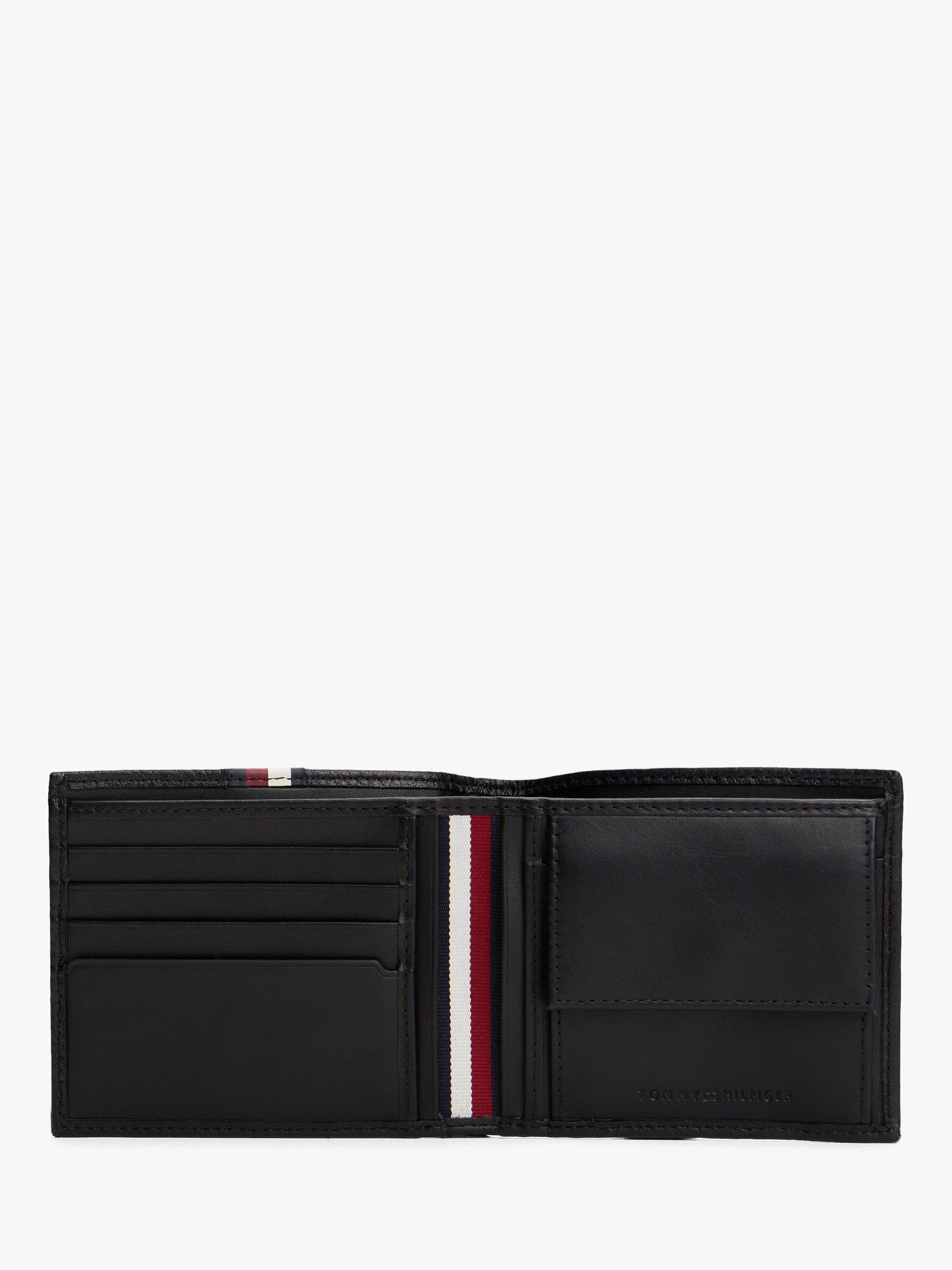 Product image 3 of 4, which shows Tommy Hilfiger Leather Flap Over Wallet, Black, One Size
