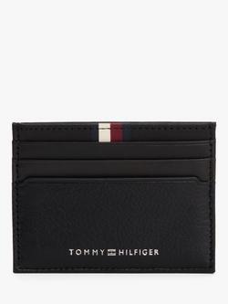 Tommy Hilfiger Premium Leather Credit Card Holder, Black, Black