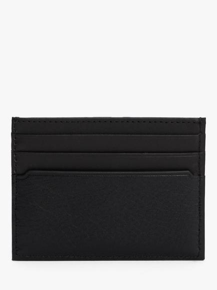 Tommy Hilfiger Premium Leather Credit Card Holder, Black - view 2, Black