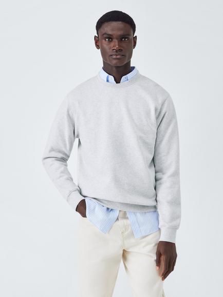 Colorful Standard Classic Organic Cotton Crew Neck Jumper, Snow Melange