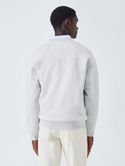 Colorful Standard Classic Organic Cotton Crew Neck Jumper - view 2, Snow Melange