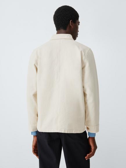 Colorful Standard Organic Cotton Workwear Jacket - view 2, Ivory White