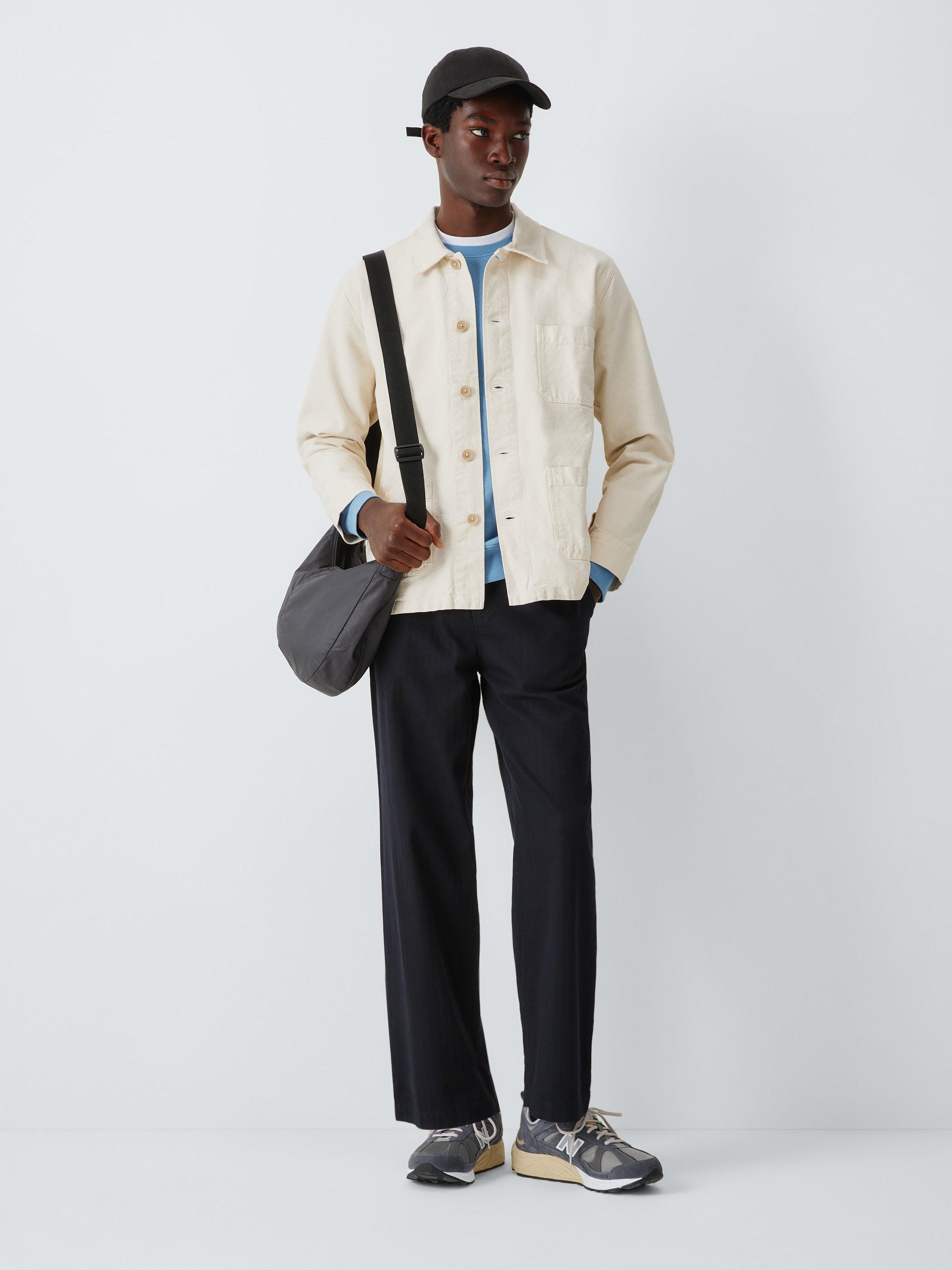 Product image 3 of 7, which shows Colorful Standard Organic Cotton Workwear Jacket, Ivory White, S