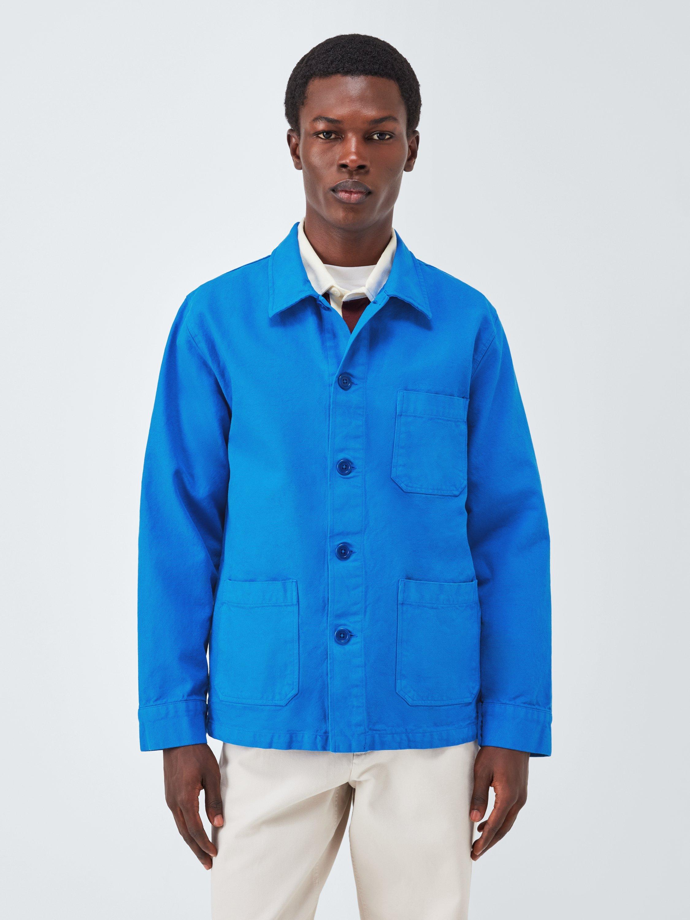 Product image 1 of 6, which shows Colorful Standard Organic Cotton Workwear Jacket, Pacific Blue, XL