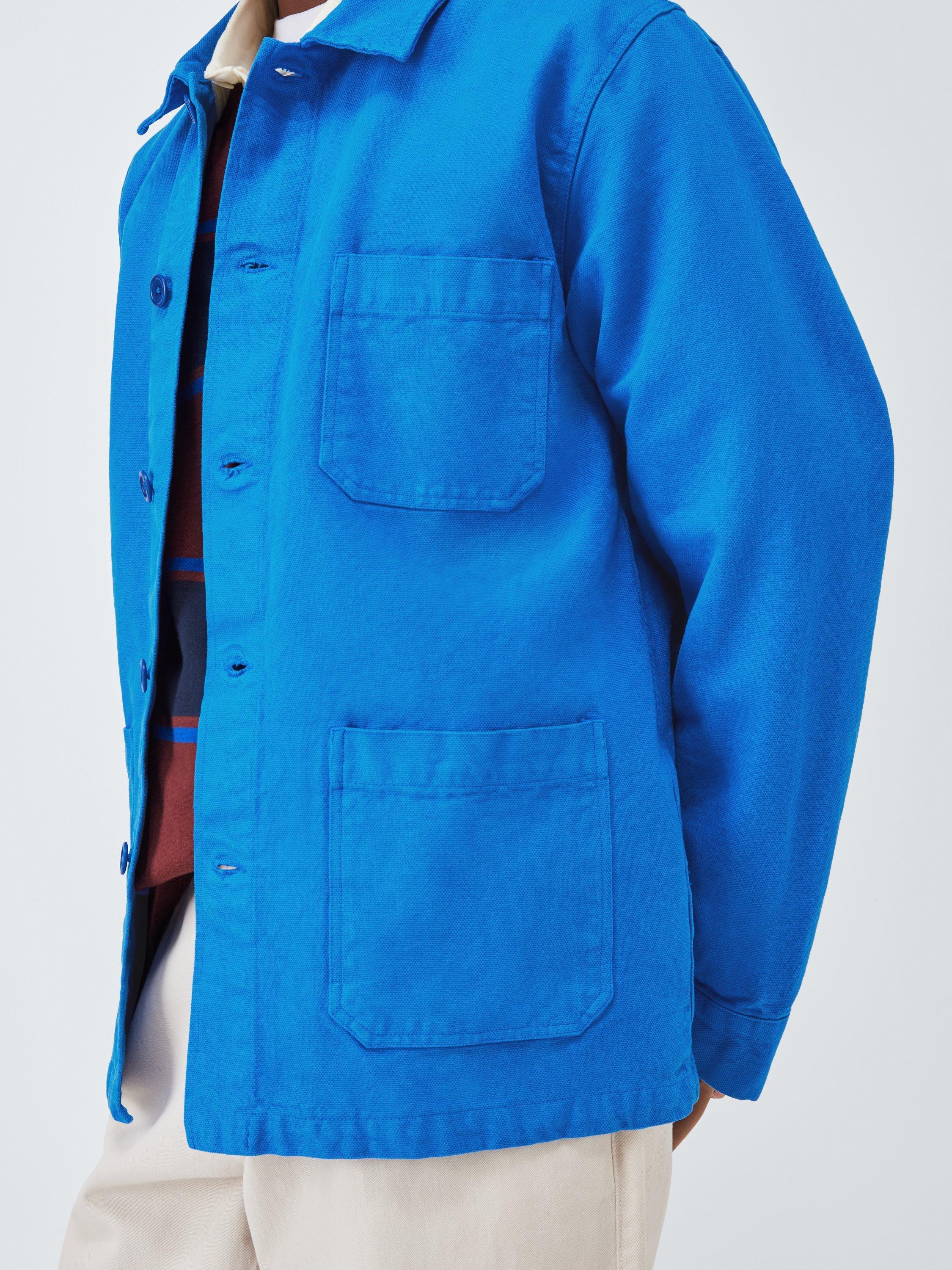 Product image 6 of 6, which shows Colorful Standard Organic Cotton Workwear Jacket, Pacific Blue, XL