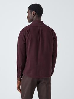 Colorful Standard Organic Cotton Regular Fit Flannel Shirt - view 2, Oxblood Red