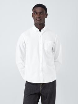 Colorful Standard Organic Cotton Long Sleeve Oxford Shirt, Optical White, Optical White