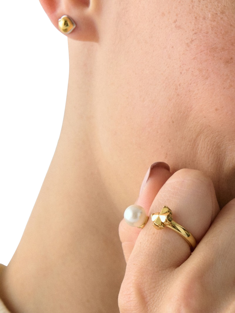 Product image 3 of 3, which shows kate spade new york Spade Flower Pearl Ring, N