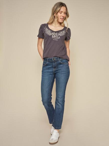 MOS MOSH Ashley Imera Ankle Grazer Jeans, Dark Blue, Dark Blue
