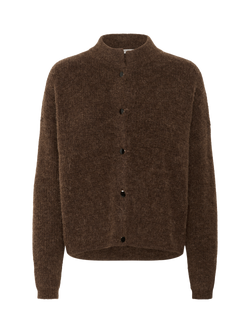 Gestuz Alpha Wool Rich Cardigan, Buff Mélange