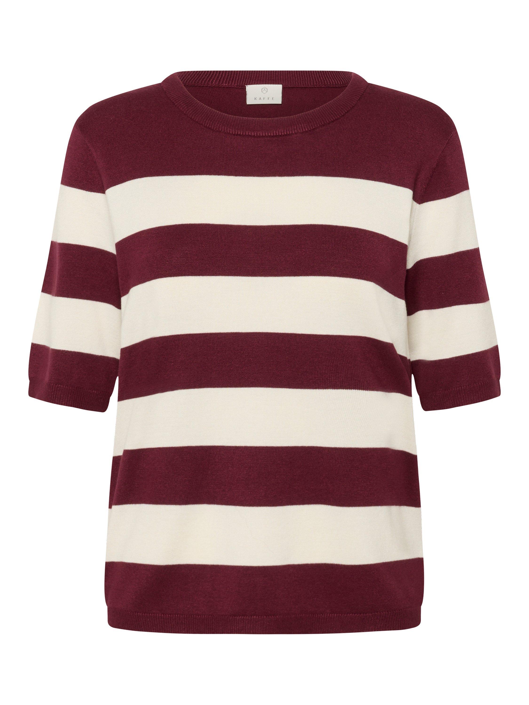 Product image 5 of 6, which shows KAFFE Curve Lizza Stripe Jumper, Windsor/Turtledove W, XS
