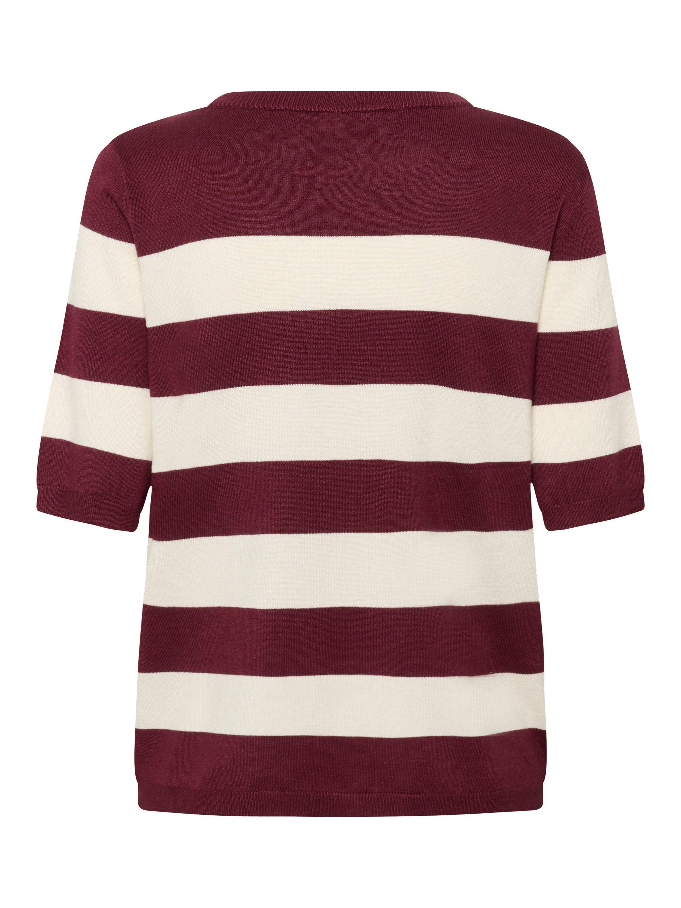 Product image 6 of 6, which shows KAFFE Curve Lizza Stripe Jumper, Windsor/Turtledove W, XS