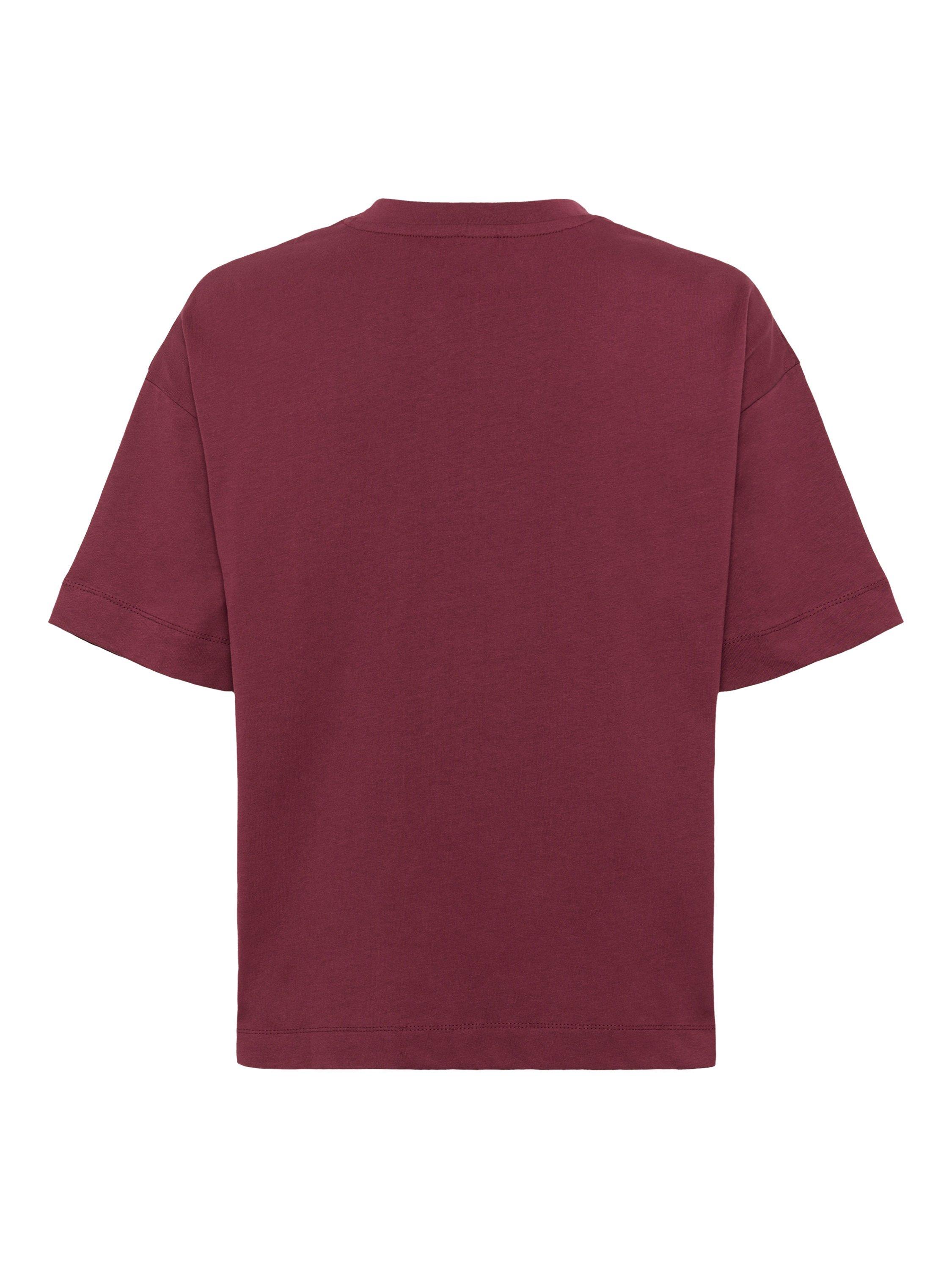 Product image 6 of 6, which shows KAFFE Curve Tomina Oversized T-Shirt, Windsor Wine, L