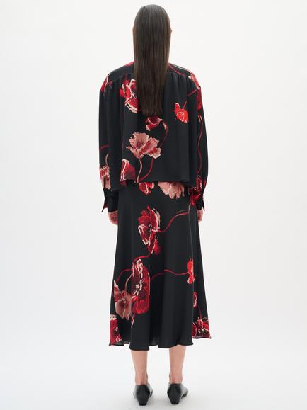 InWear Dawn Floral Skirt, Black/Multi - view 2, Black/Multi