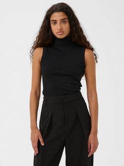 InWear Dagna Sparkle Sleeveless Top, Black Glitter, Black Glitter