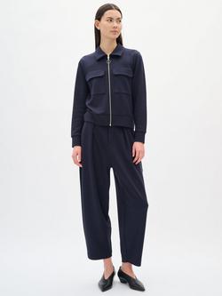 InWear Pannie Relaxed Fit Cropped Trousers, Marine Blue