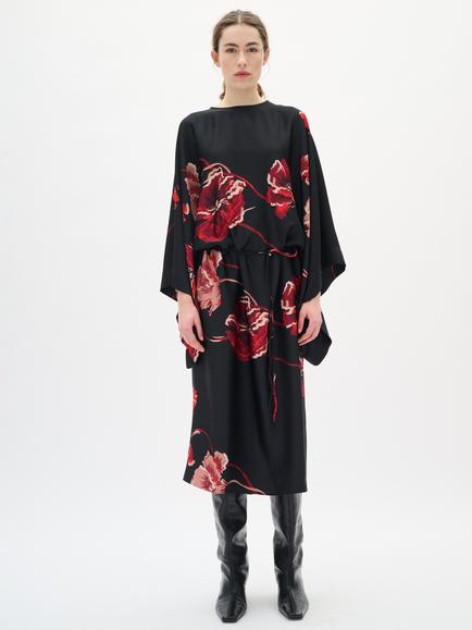 InWear Dawn Floral Dress, Black/Multi, Black/Multi