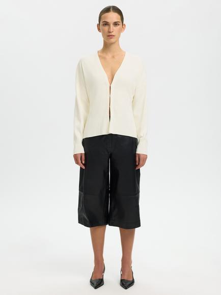 Selected Anemone Cardigan, Egret - view 2, Egret