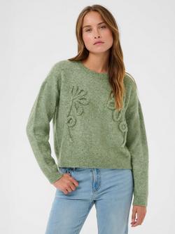 KAFFE Melania Crew Neck Jumper, Sea Spray