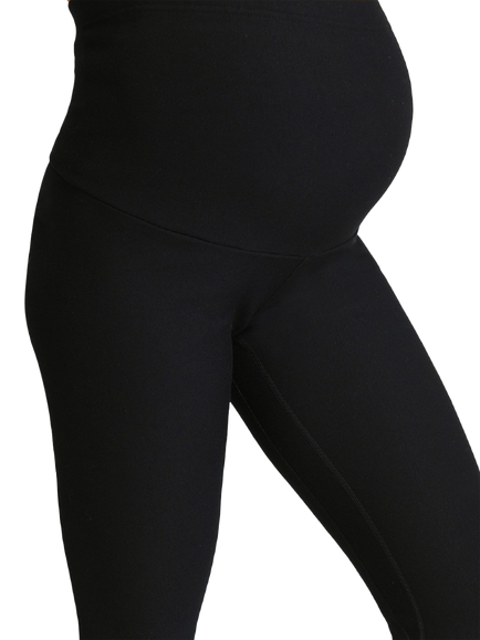 Lovall Petite Winter Maternity Leggings, Black - view 2, Black