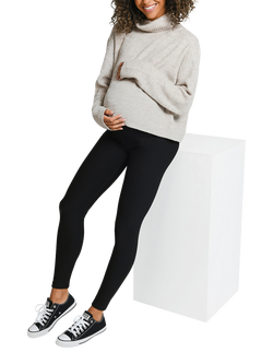 Lovall Regular Maternity Winter Leggings - view 2, Black