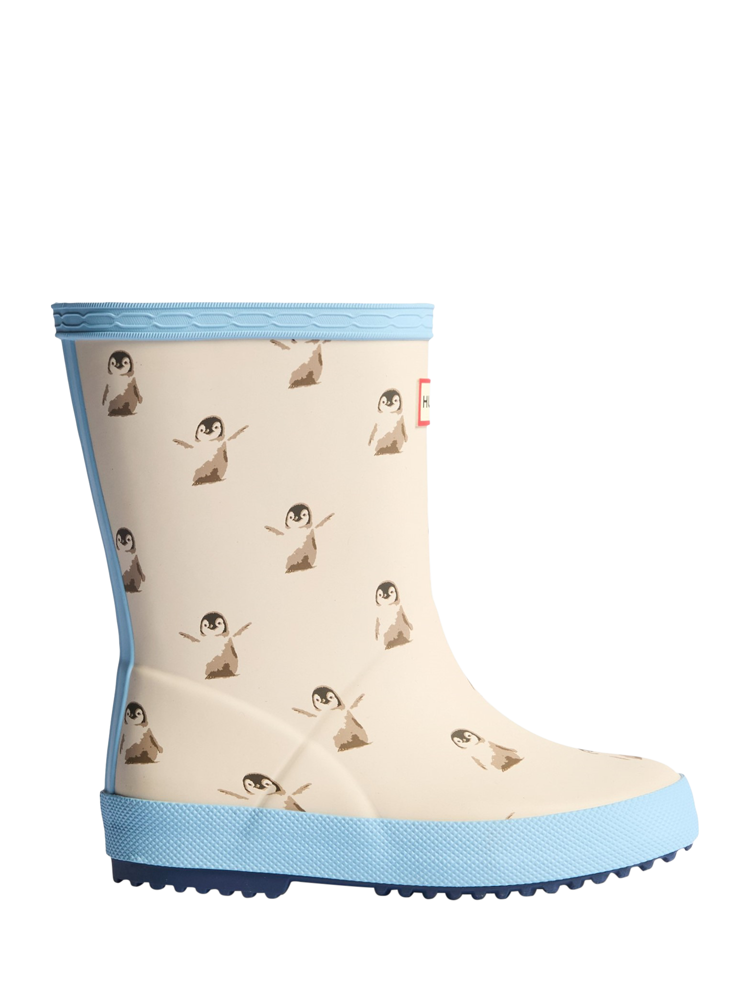 Product image 1 of 11, which shows Hunter Kids' Original First Wellington Boots, White/Multi, 4 Jnr