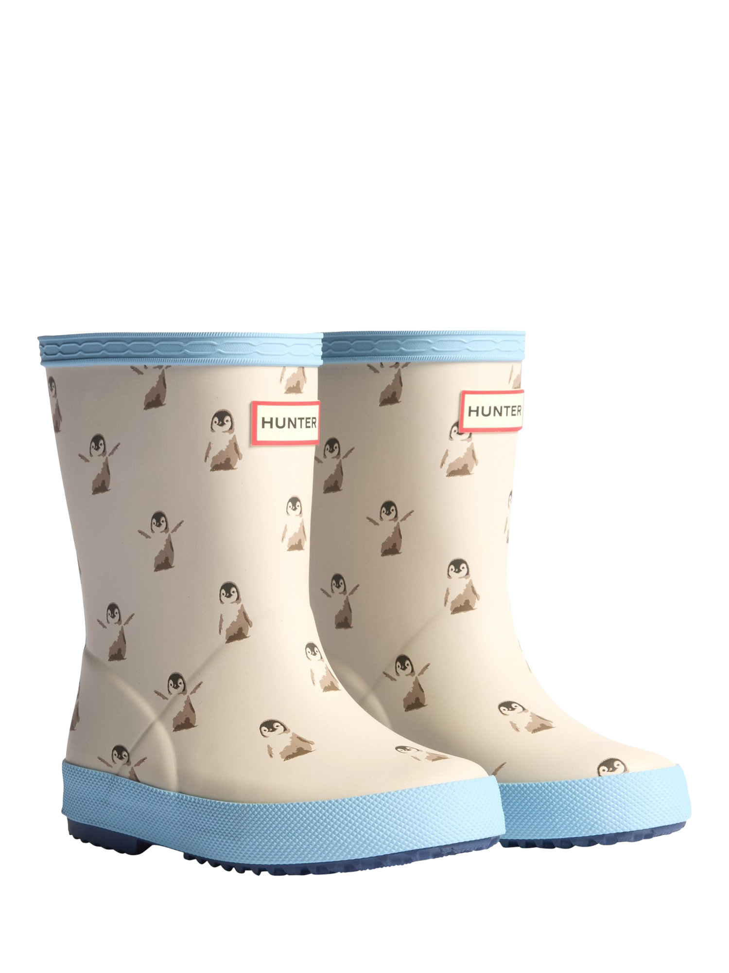 Product image 2 of 11, which shows Hunter Kids' Original First Wellington Boots, White/Multi, 4 Jnr