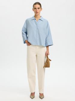 Selected Fester Boxy Fit Shirt, Light Blue - view 2, Light Blue