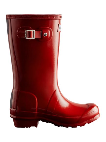 Hunter Kids' Original Wellington Boots, Military Red