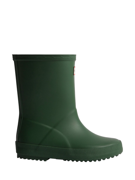 Hunter Kids' First Classic Wellington Boots, Bright Pink, Green