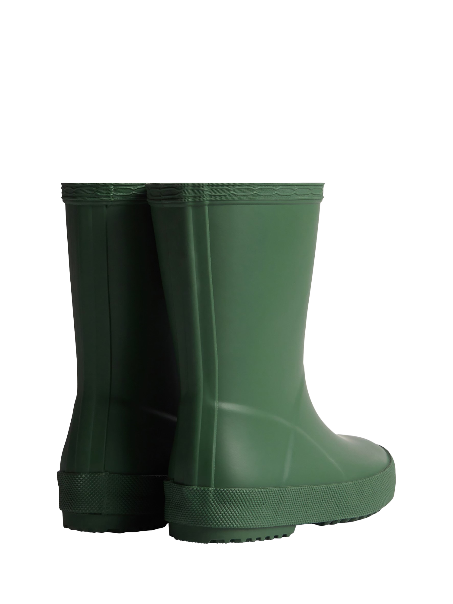 Product image 3 of 4, which shows Hunter Kids' First Classic Rubber Rain Wellington Boots, Green, 4 Jnr