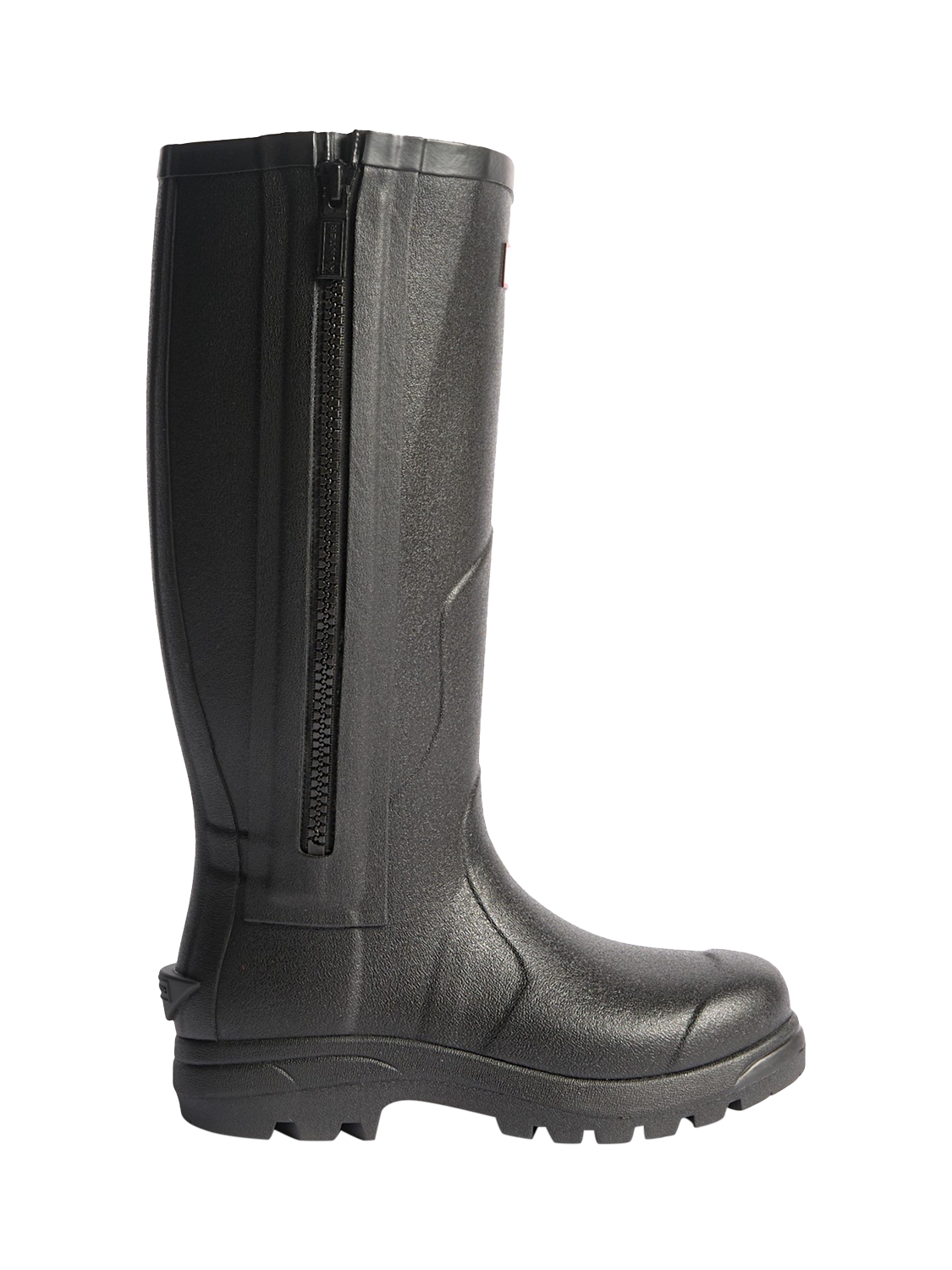 Product image 1 of 4, which shows Hunter Balmoral Full-Zip Wellington Boots, Black, 8