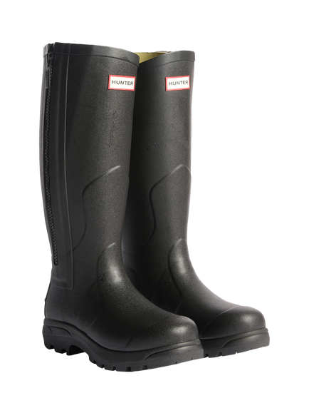 Hunter Balmoral MK II Full Zip Wellington Boots - view 2, Black