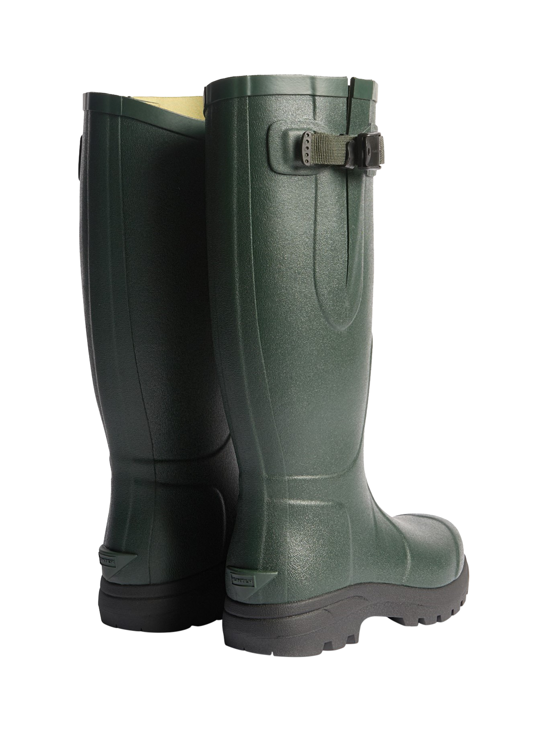 Product image 3 of 4, which shows Hunter Balmoral MK II Side Adjustable Wellington Boots, Olive, 8