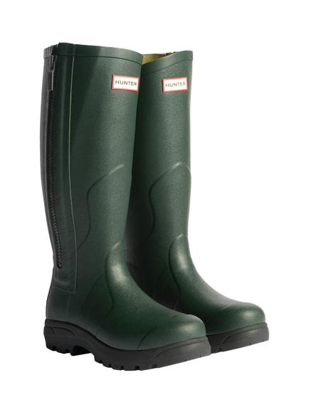 Hunter Balmoral MK II Full Zip Wellington Boots - view 2, Olive