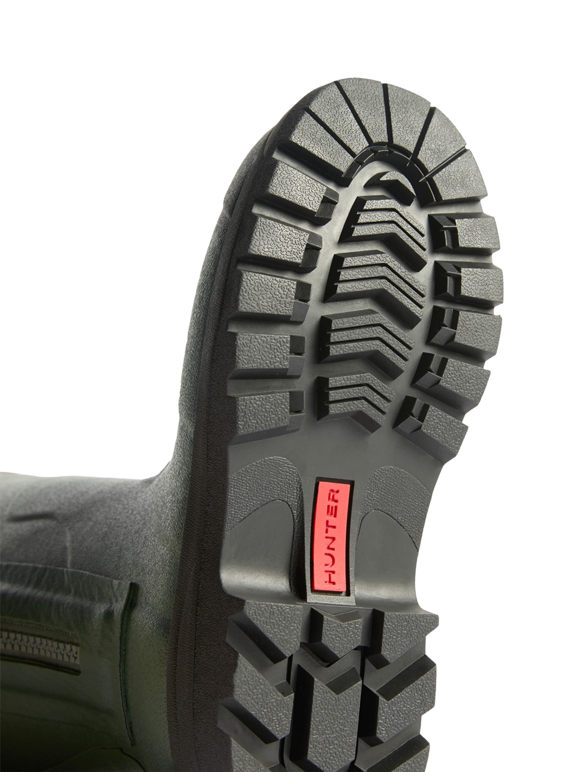 Product image 4 of 4, which shows Hunter Balmoral MK II Full Zip Wellington Boots, Olive, 8