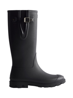 Hunter Downpour Field Adjustable Tall Wellington Boots, Black