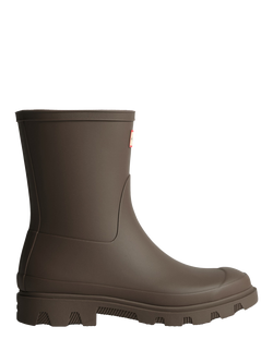 Hunter Downpour Short Wellington Boots, Chocolate, Chocolate