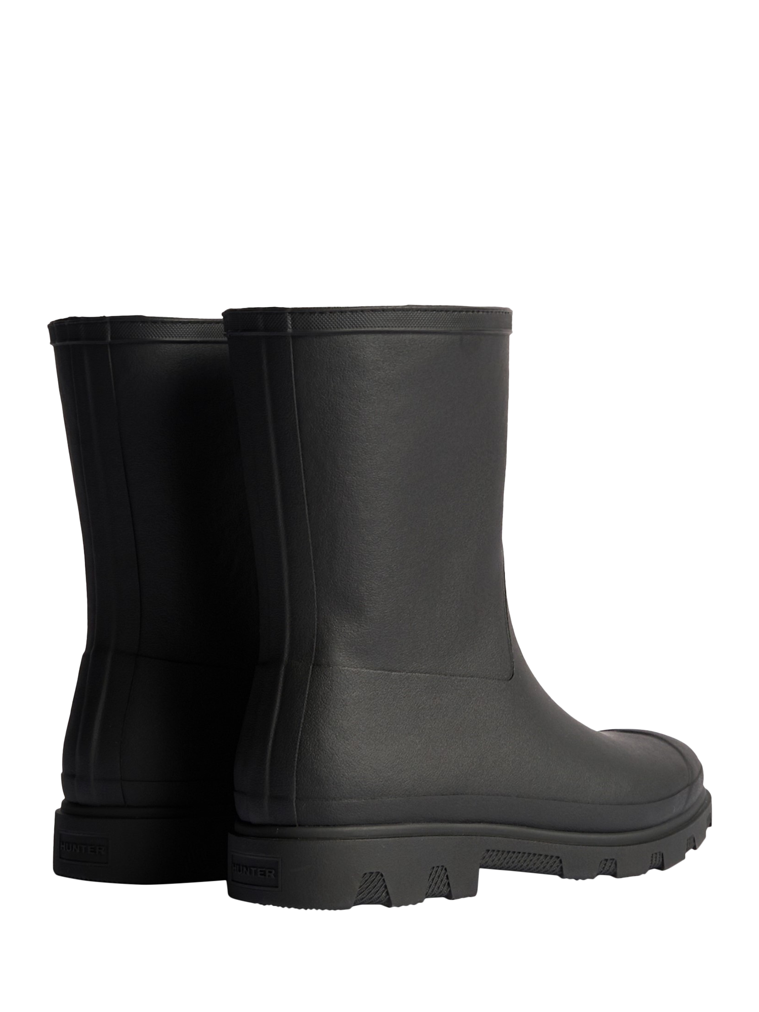 Product image 3 of 4, which shows Hunter Downpour Short Wellington Boots, Black, 8