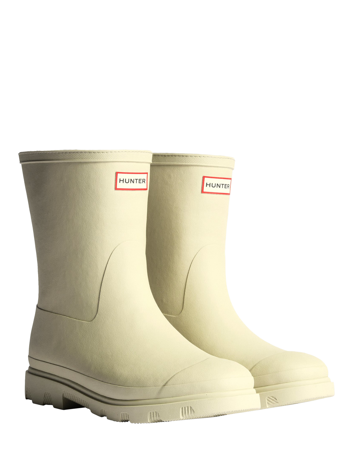 Product image 2 of 4, which shows Hunter Downpour Short Wellington Boots, Grey, 8