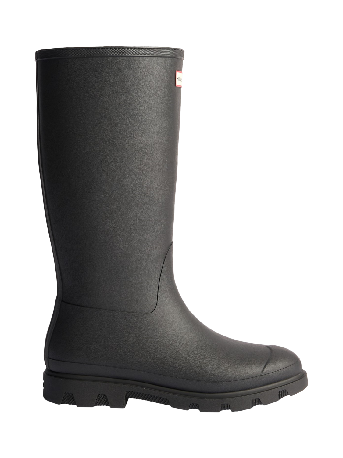 Product image 1 of 4, which shows Hunter Downpour Tall Insulated Wellington Boots, Black, 8