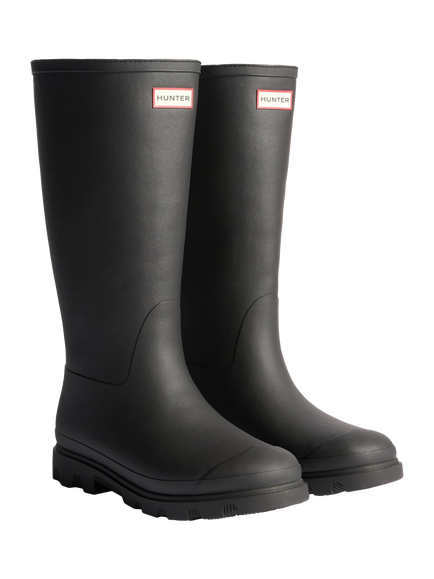 Hunter Downpour Tall Insulated Wellington Boots - view 2, Black