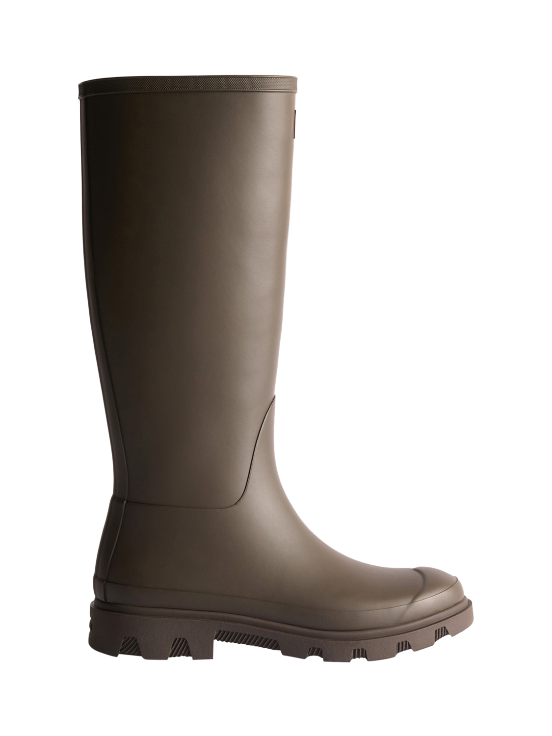 Product image 1 of 3, which shows Hunter Downpour Tall Insulated Wellington Boots, Chocolate, 8