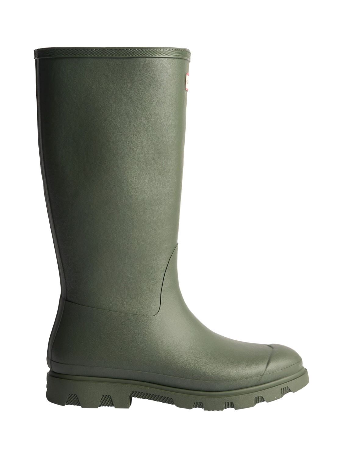 Product image 1 of 4, which shows Hunter Downpour Tall Insulated Wellington Boots, Olive, 8