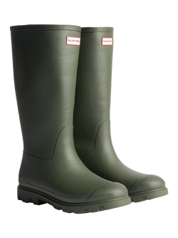 Hunter Downpour Tall Insulated Wellington Boots, Olive - view 2, Olive