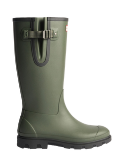 Hunter Downpour Side Adjustable Wellington Boots, Olive, Olive