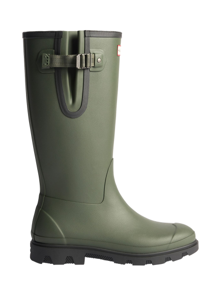 Hunter Downpour Side Adjustable Wellington Boots, Olive