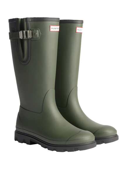 Hunter Downpour Side Adjustable Wellington Boots - view 2, Olive